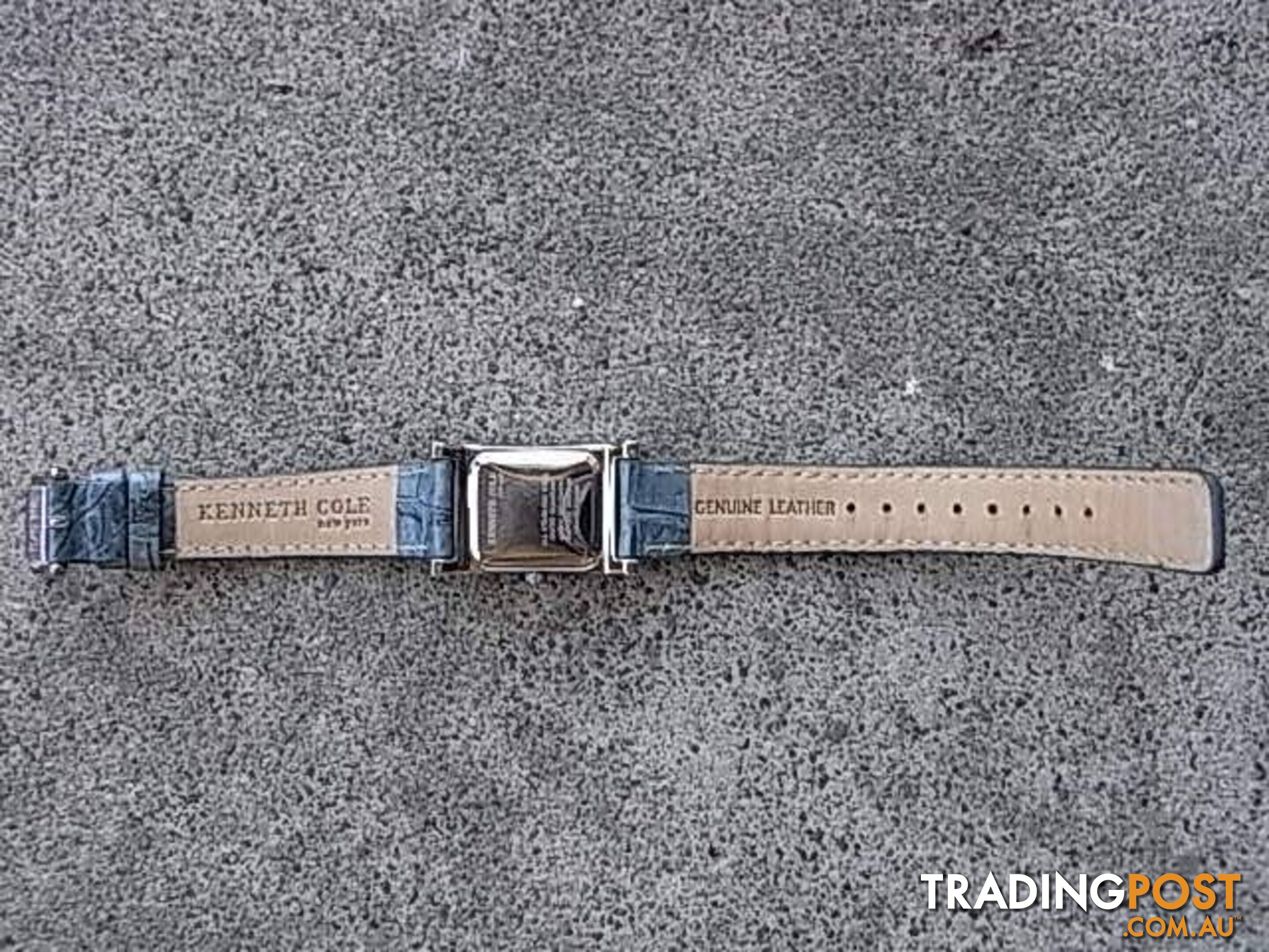 NEW Kenneth Cole New York Tonneau Leather Watch