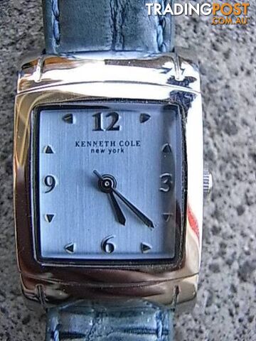 NEW Kenneth Cole New York Tonneau Leather Watch