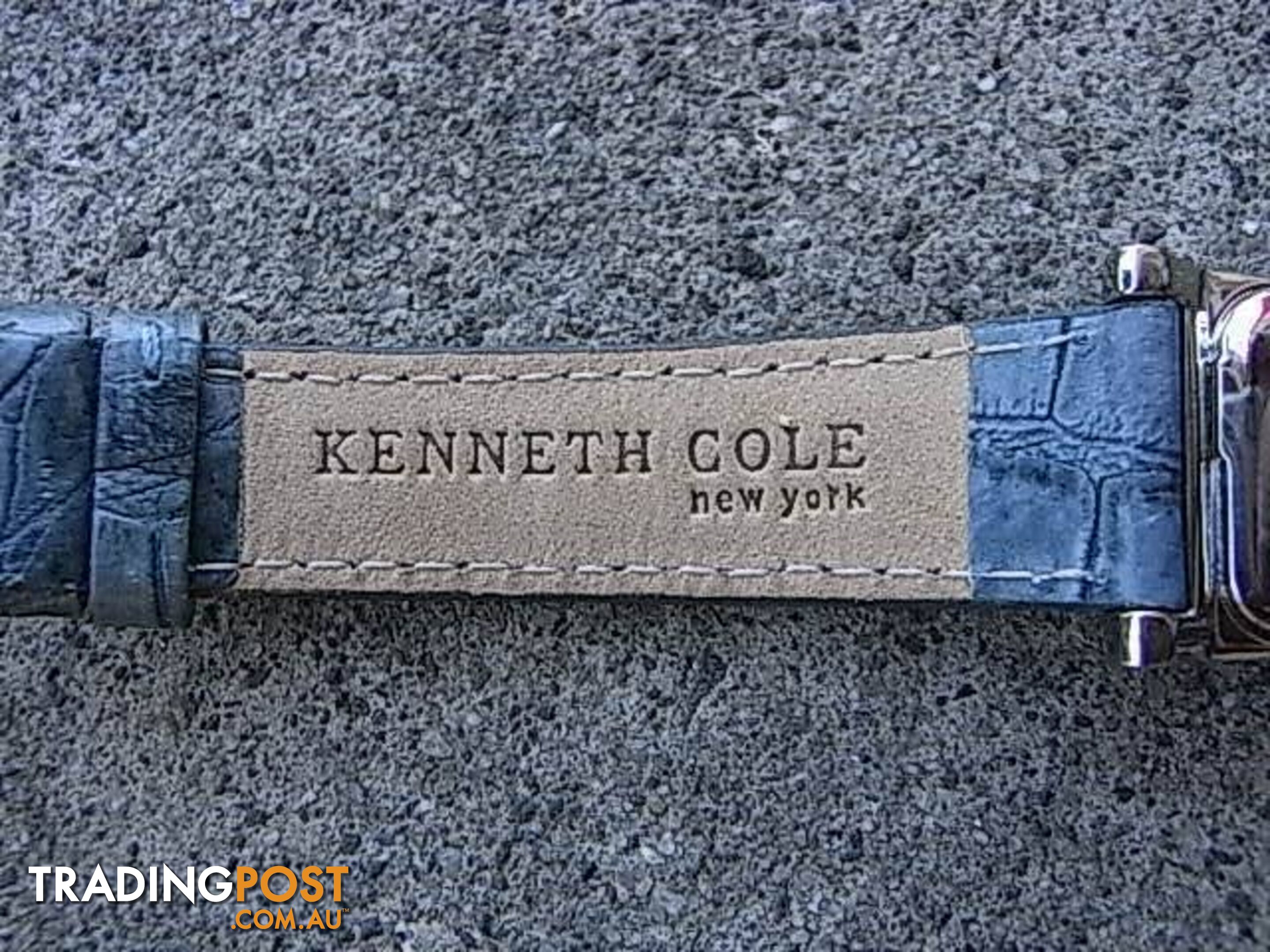 NEW Kenneth Cole New York Tonneau Leather Watch