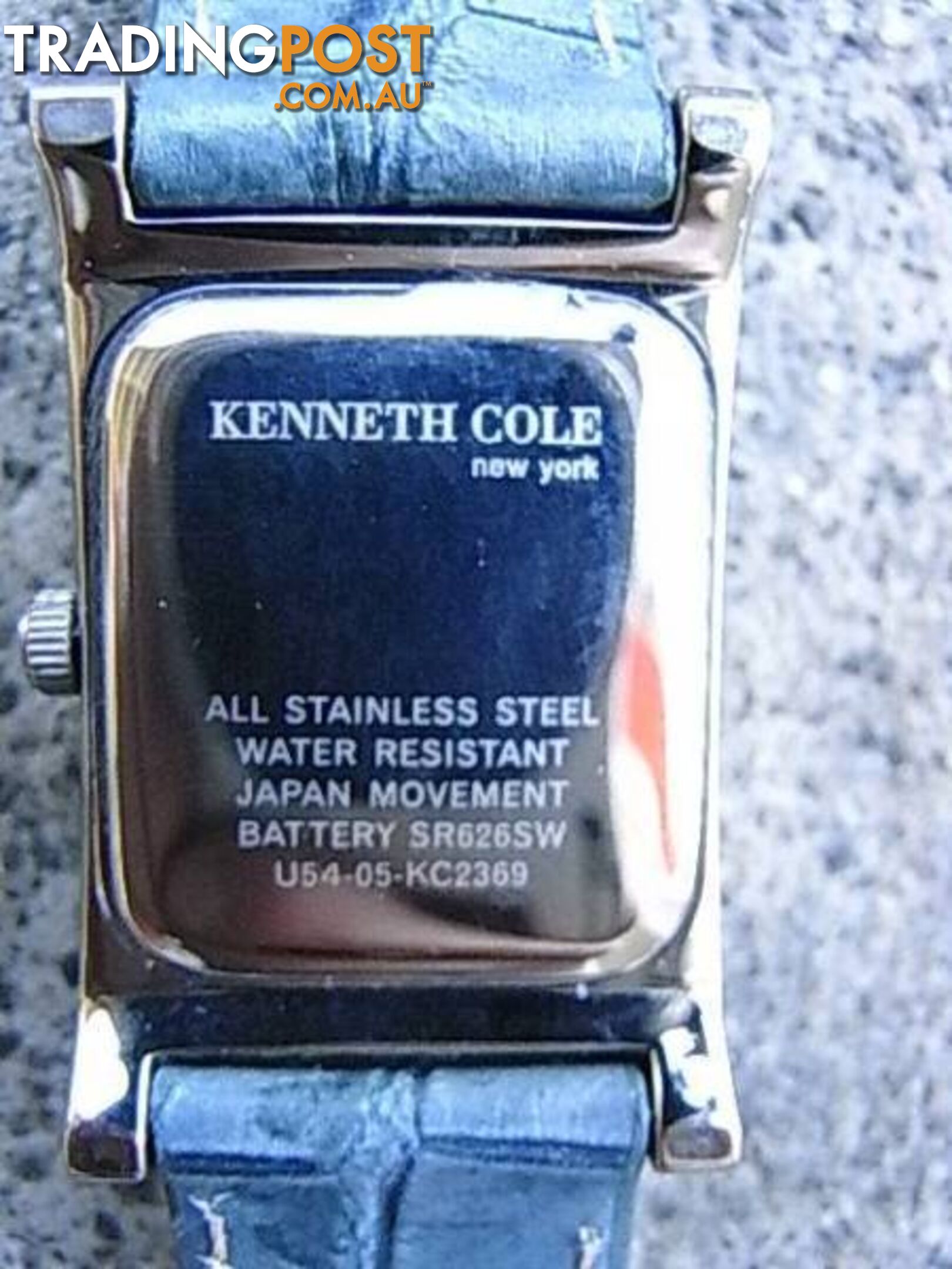 NEW Kenneth Cole New York Tonneau Leather Watch