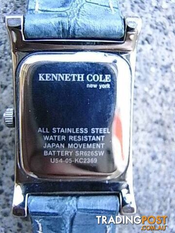 NEW Kenneth Cole New York Tonneau Leather Watch