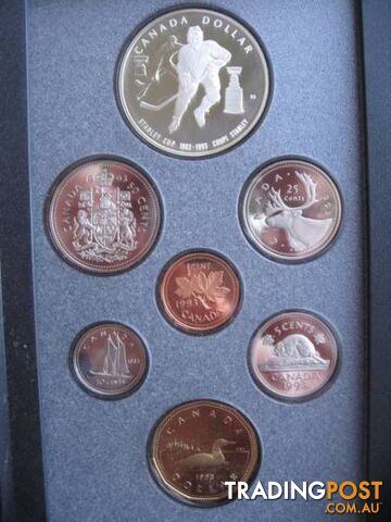 ROYAL CANADIAN MINT SILVER DOLLAR STANLEY CUP SET - photo 2 of 5