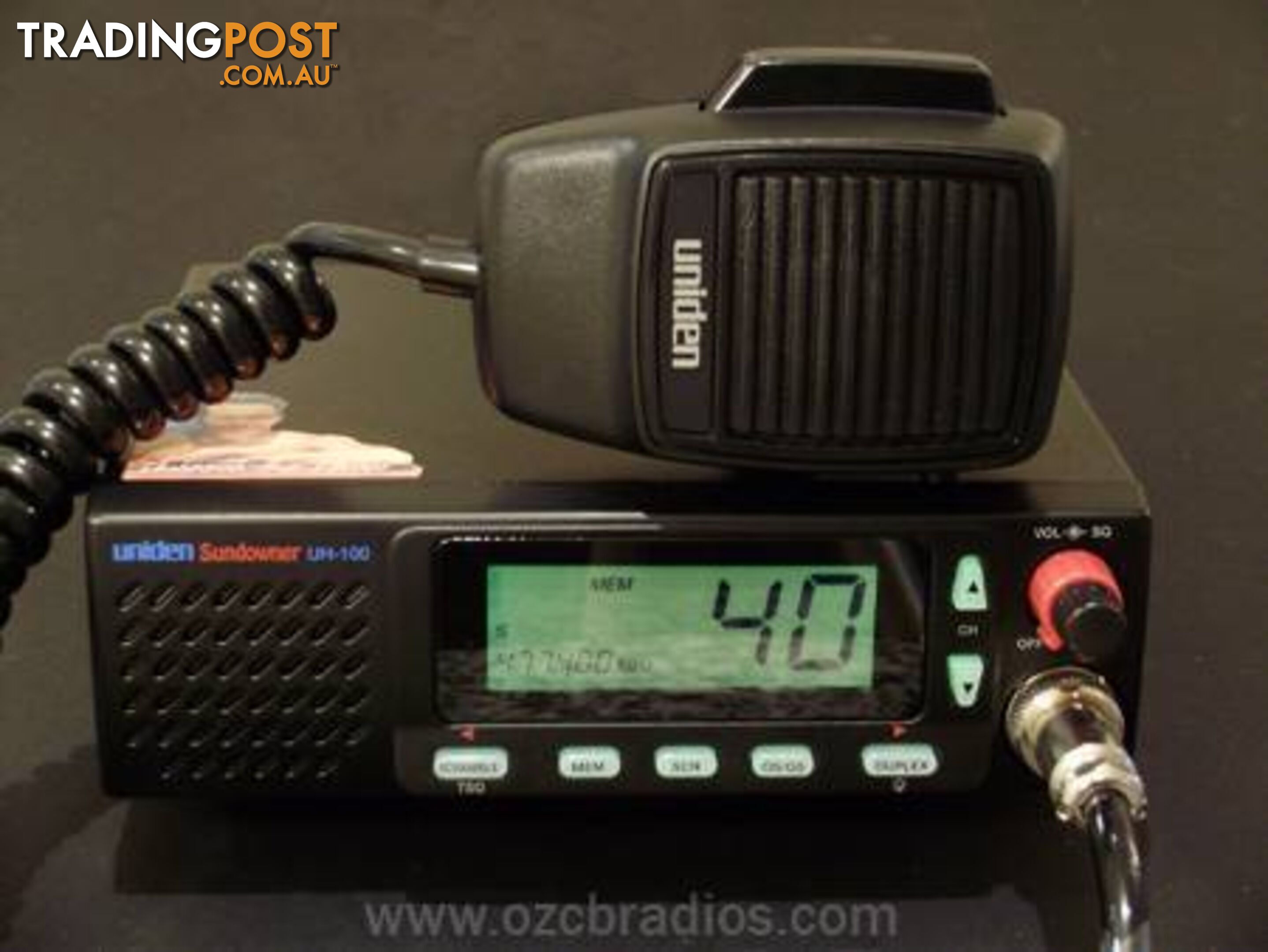 Uniden Sundowner UH-100 UHF CB Radio fitted with voice scrambler?