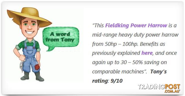 Fieldking Power Harrow - photo 5 of 5