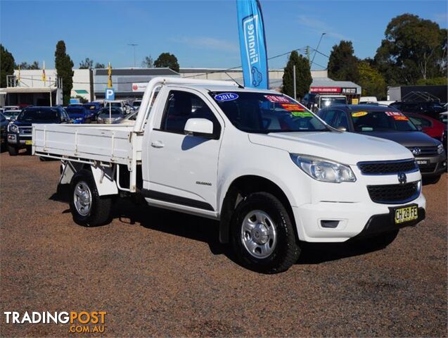 2016 HOLDEN COLORADO LS RGMY16 CAB CHASSIS
