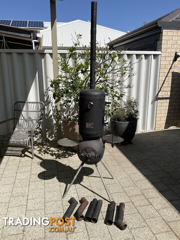 Ozpig bbq fire pit & smoker combo