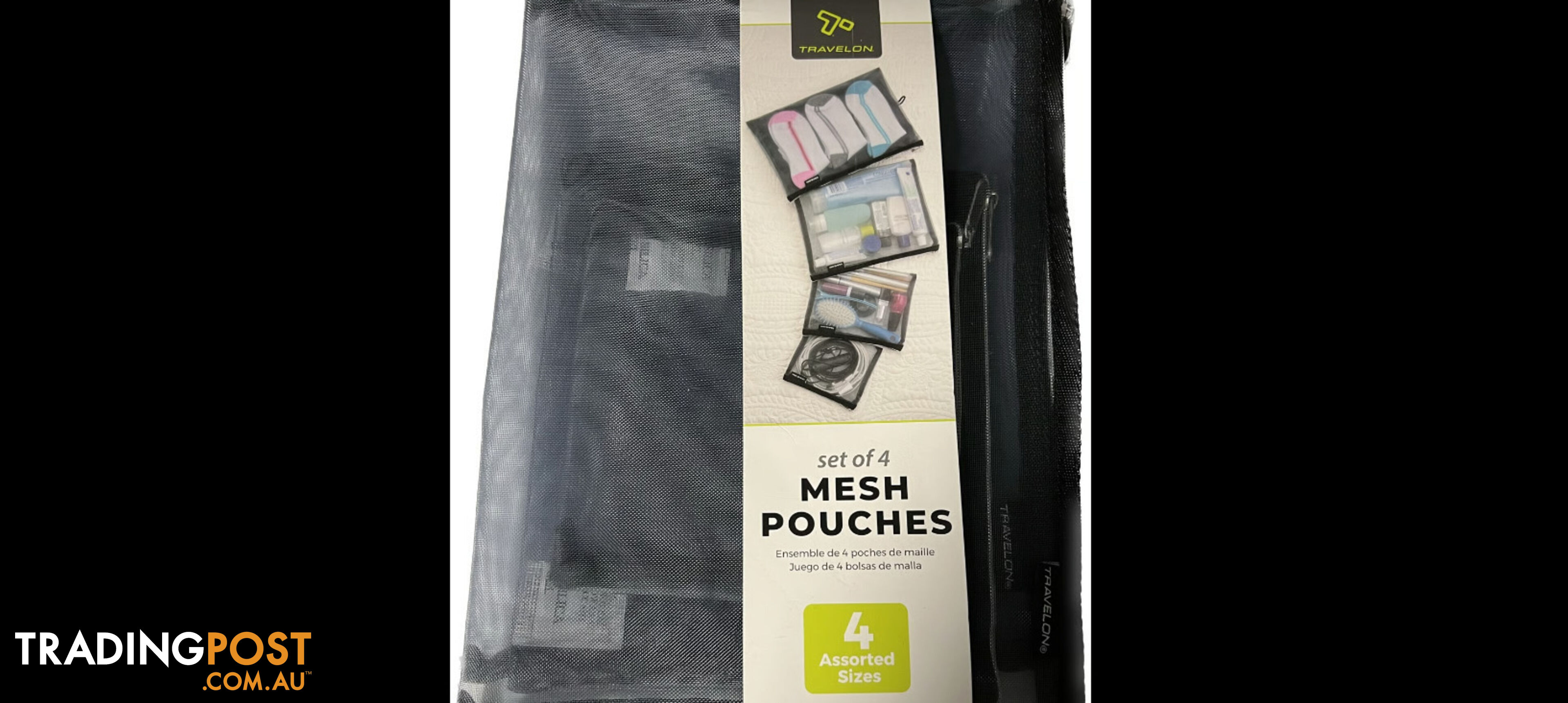 Travelon Mesh Pouches. Travel bags. Set of 4