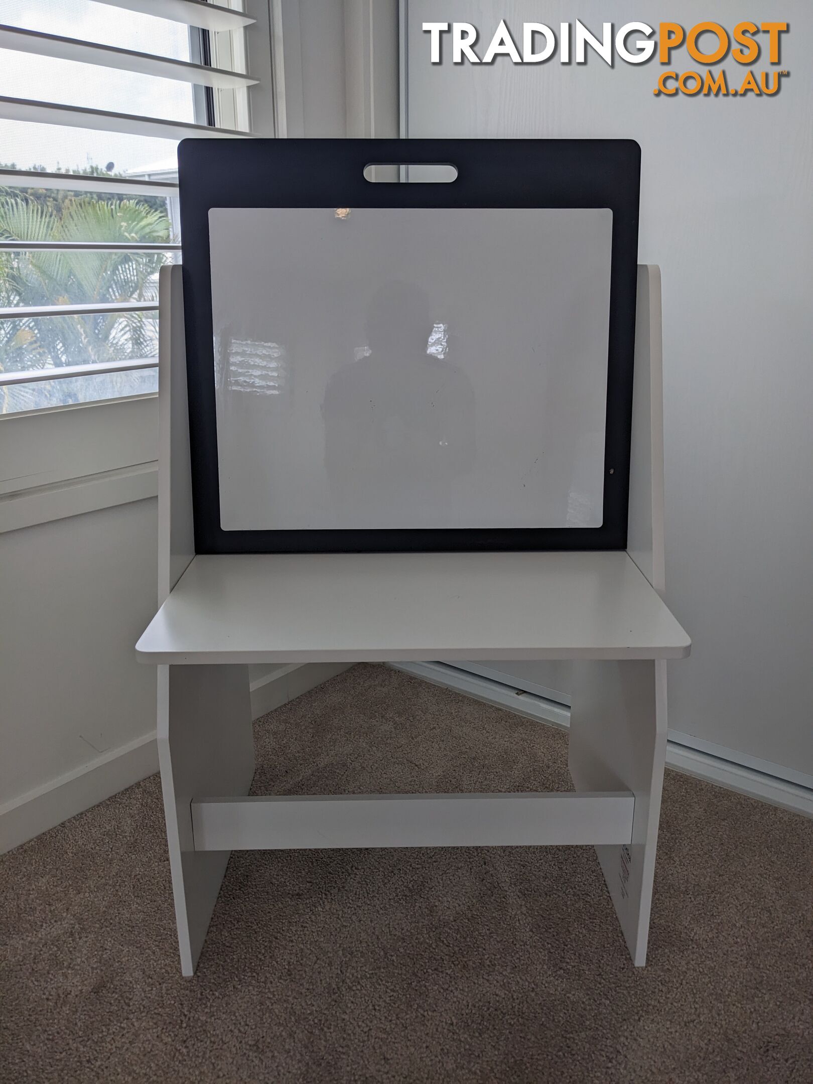 Kids Bookshelf/Whiteboard Rack Desk (chip on table)