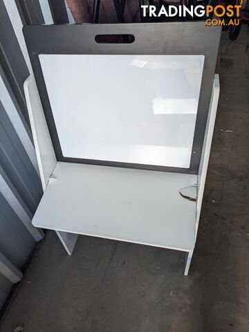 Kids Bookshelf/Whiteboard Rack Desk (chip on table)