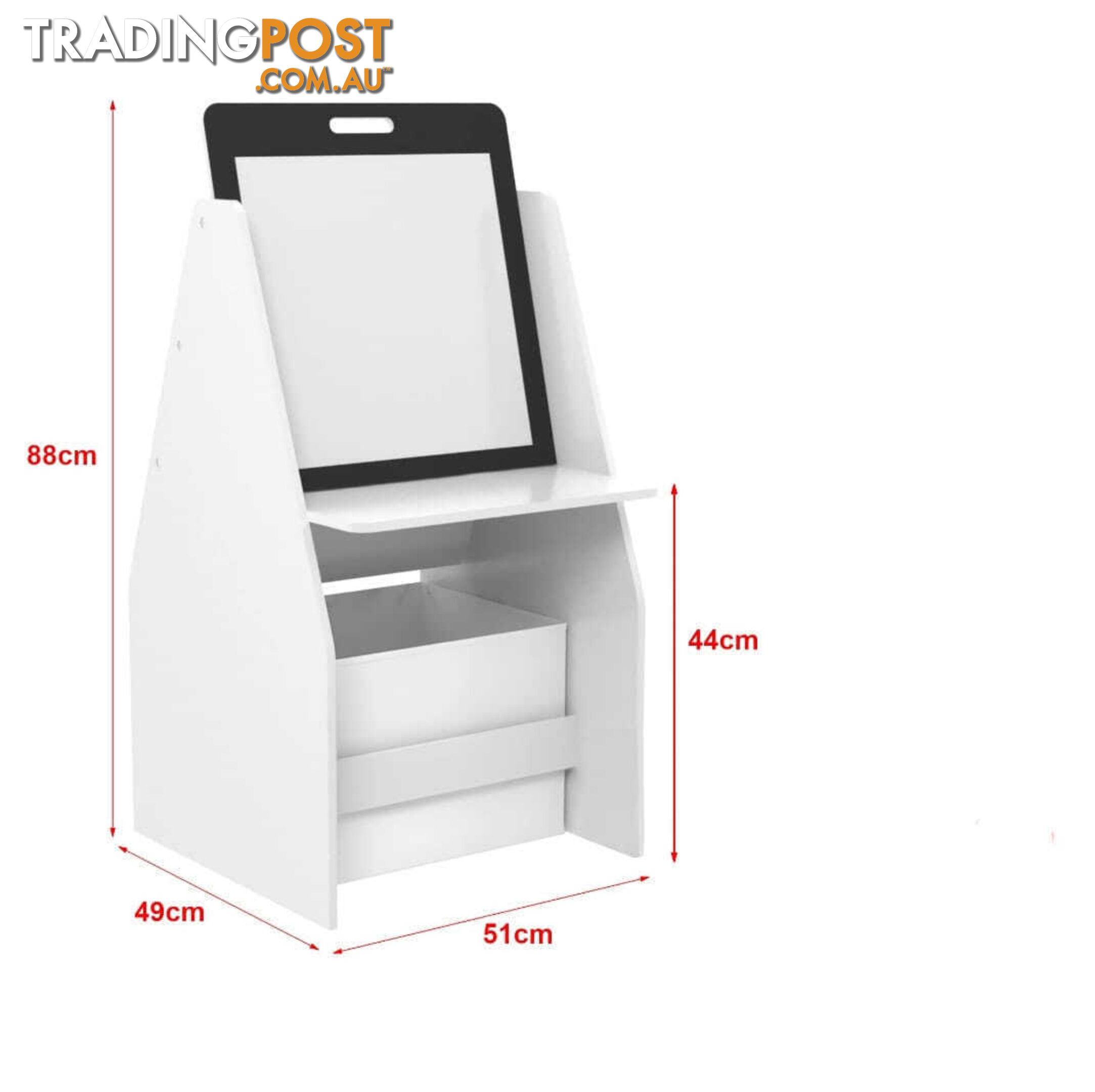 Kids Bookshelf/Whiteboard Rack Desk (chip on table)