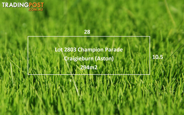 Lot 2803/ Champion Parade CRAIGIEBURN VIC 3064