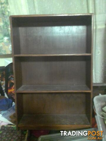 book dvd shelf stained solid wood 900x600x180mm good condi$25ono