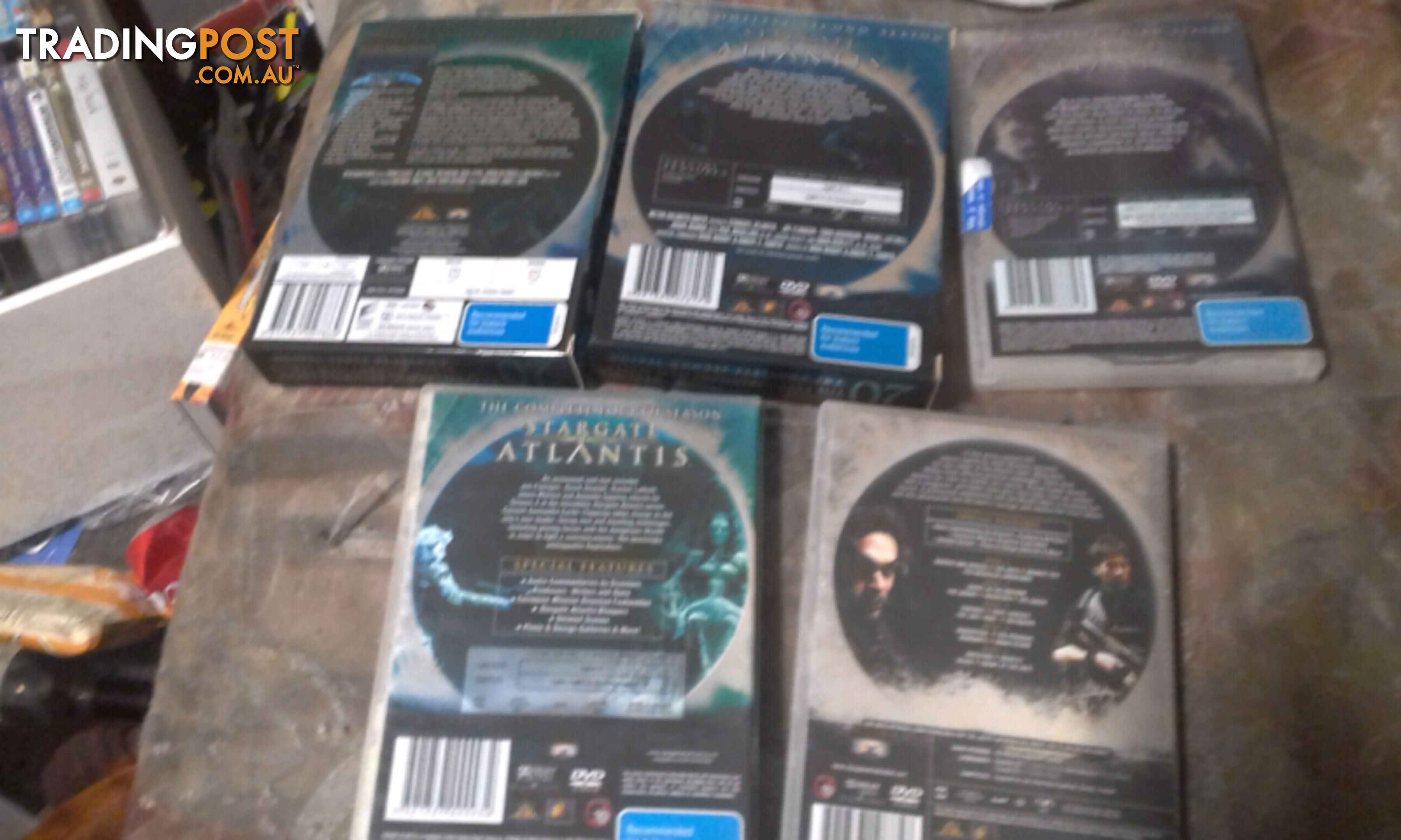 Stargate Atlantis season 1- 5 good condition $35ono