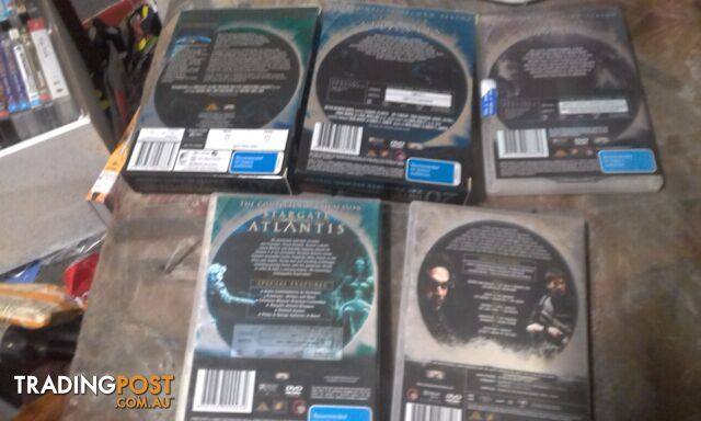 Stargate Atlantis season 1- 5 good condition $35ono