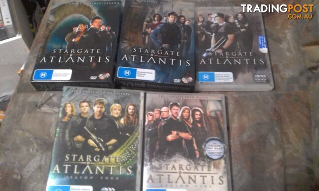 Stargate Atlantis season 1- 5 good condition $35ono