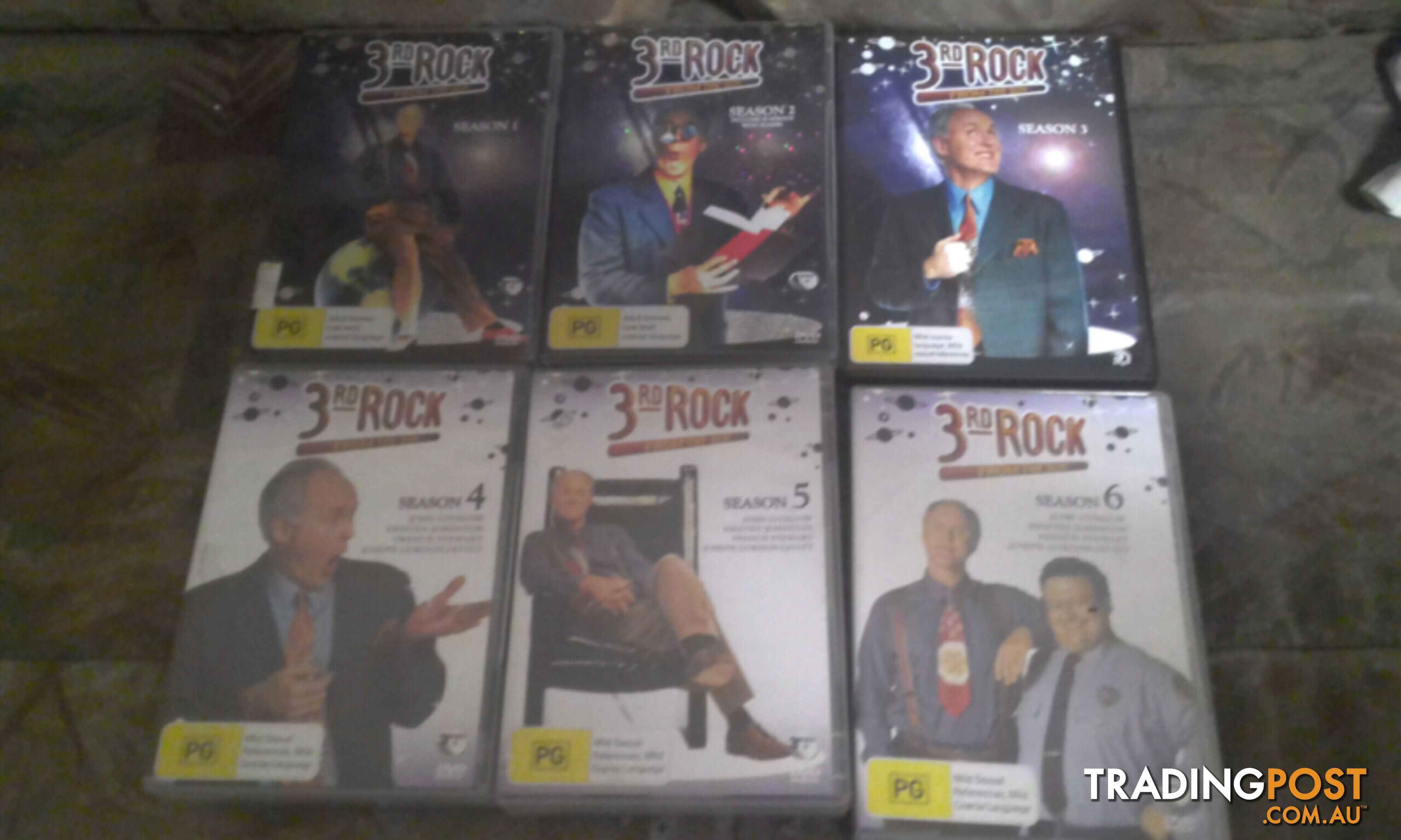 3rd rock from the sun . Complete collection seasons 1-6 $40ono