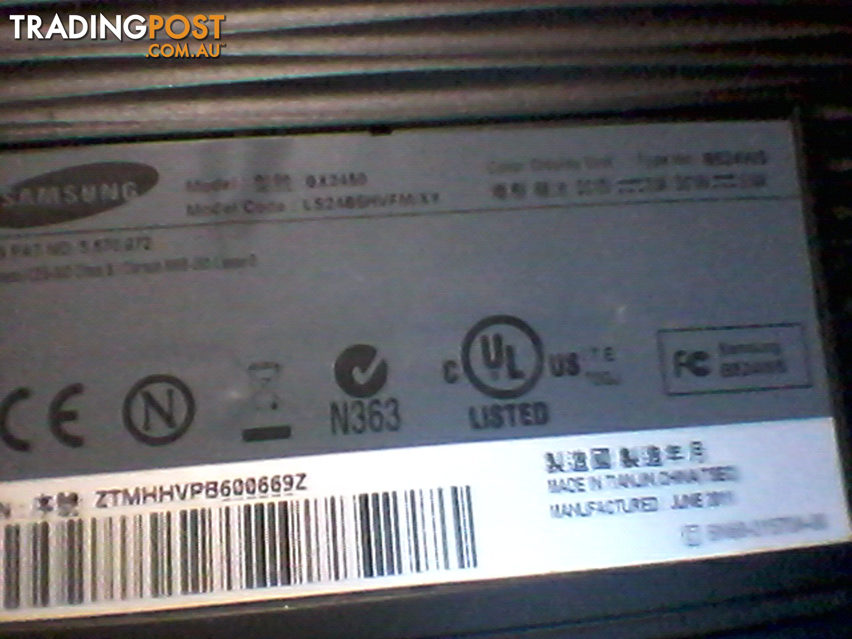 Samsung 24" 2msLED gaming monitor the 1080p 2xhdmi vga BX2450$100