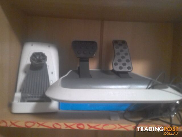 XBOX 360 remote control steering wheel and pedals as new $90ono