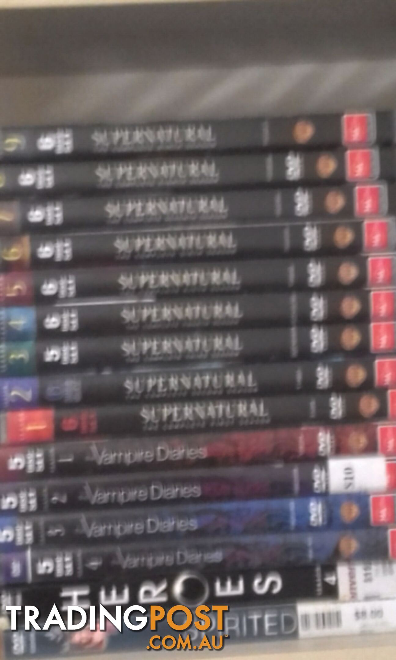 Super natural season 1-9 collection $45ono