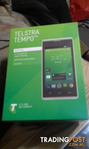 Telstra tempo phone 4" screen used for 3 days brand NEW $50