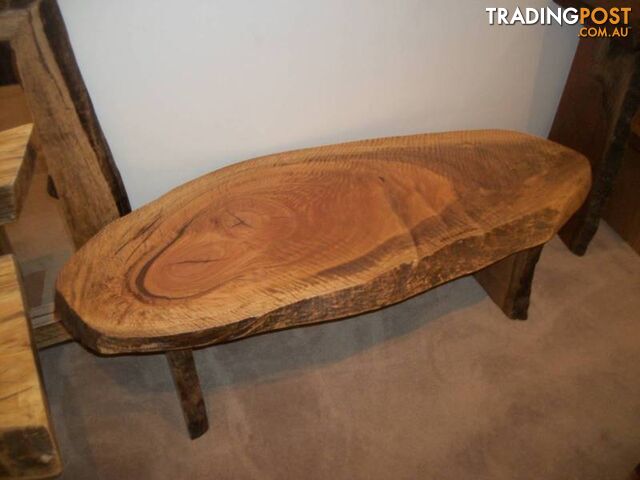 Hardwood timber slab dining / coffee / console tables / bartops