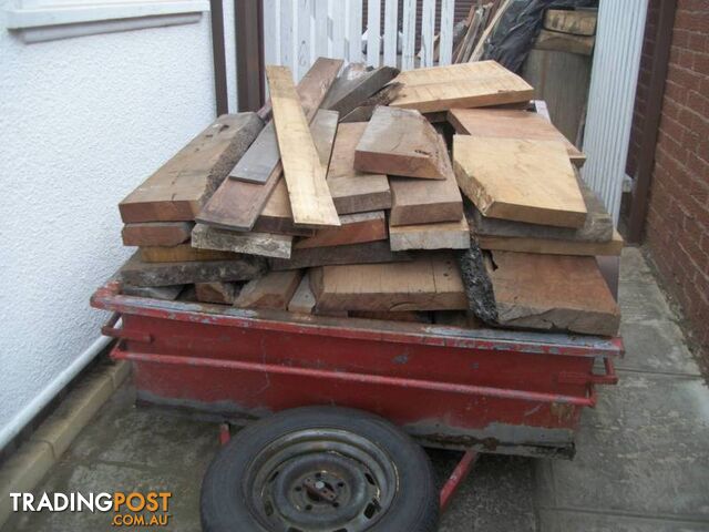 Hardwood timber slab natural live edge offcut wood pieces