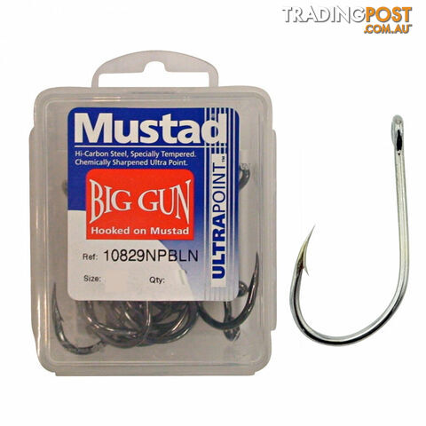 Mustad Big Gun Fishing Hooks - (25pc Box) - Big-Gun-25pc - Mustad Hooks