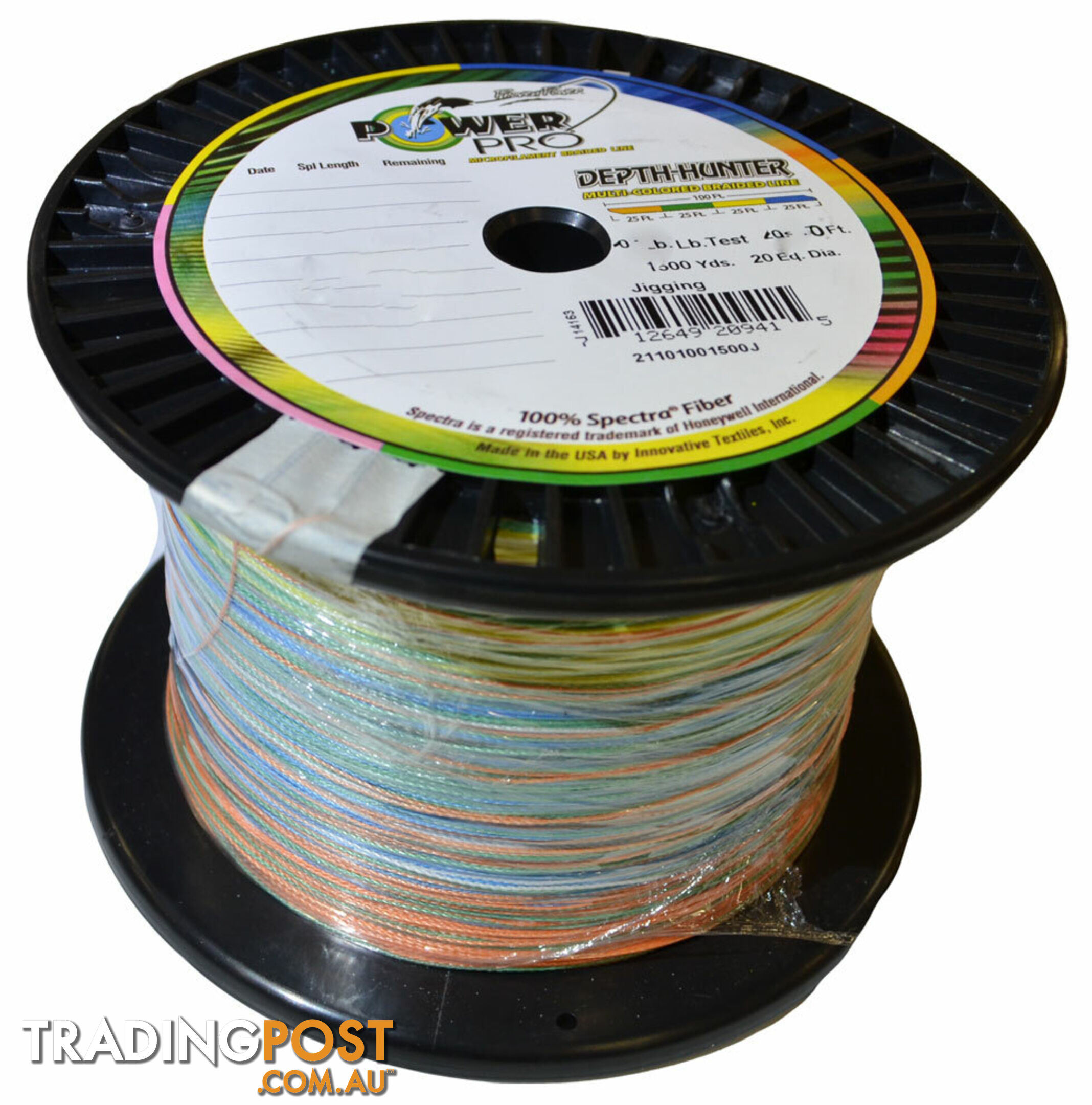 Power Pro Braid - Depth Hunter Multi colour 1500 Yard Spool - PPDH-1500 - Shimano