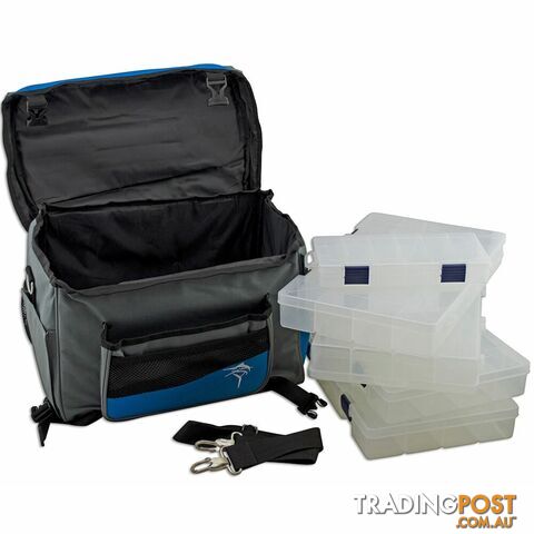 Jarvis Walker No Zip Lure Bag - Blue-grey-nozip - Jarvis Walker
