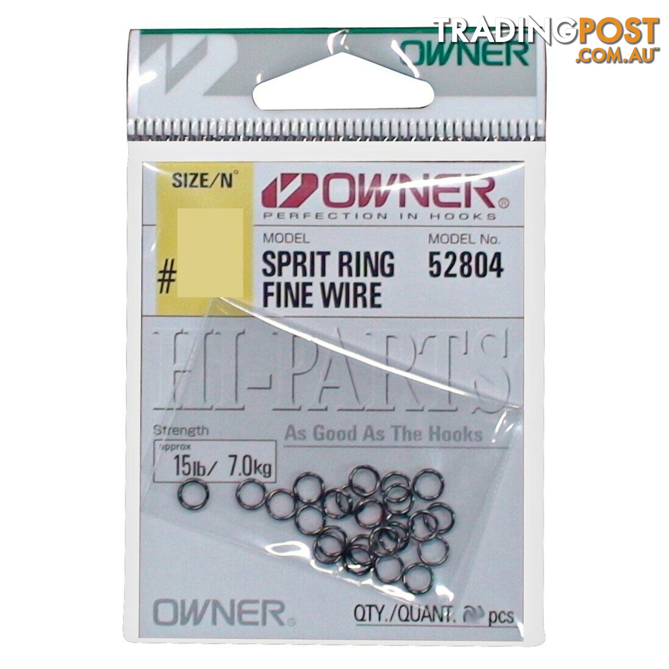 Owner Fine Wire Split Rings Packet - SPLIT_FW - Owner Hooks & Tackle