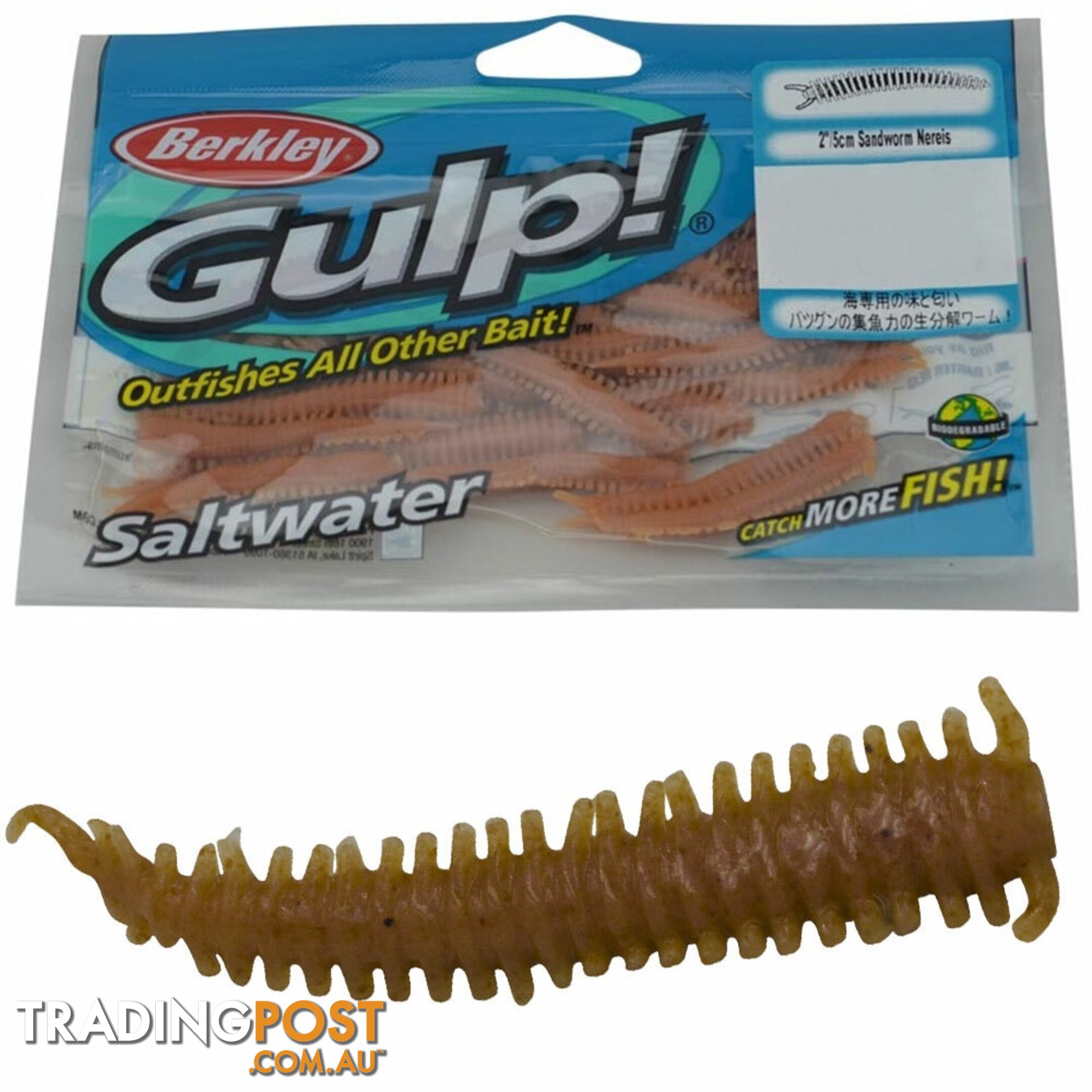 Berkley Gulp Sand Worms 2 Inch - gulp worm 2 in - Berkley