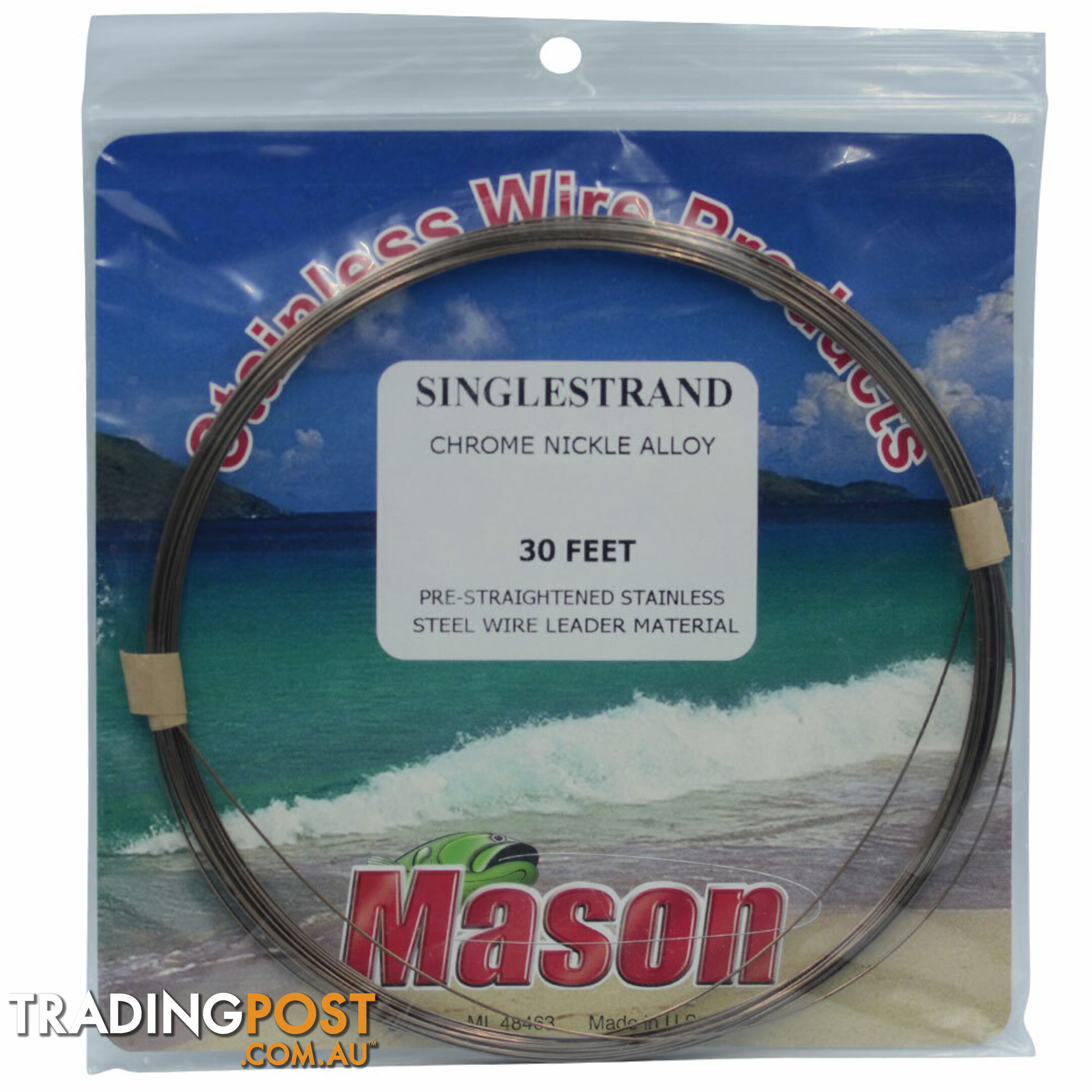 Mason Single Strand Wire Chrome Nickel Alloy - MWCNA - Fishing Gear Other