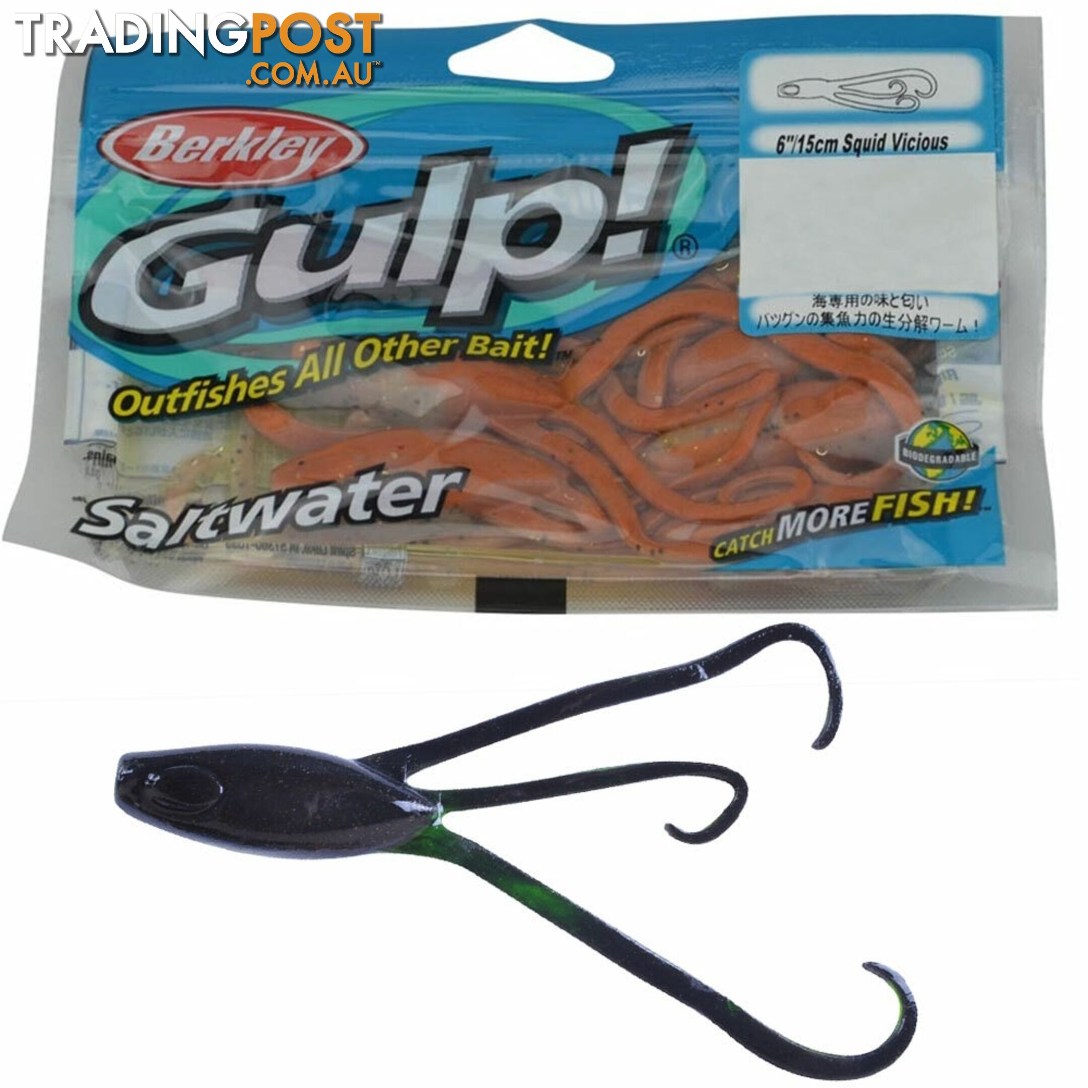 Gulp Squid Vicious Fishing Lures - GulpSV - Berkley