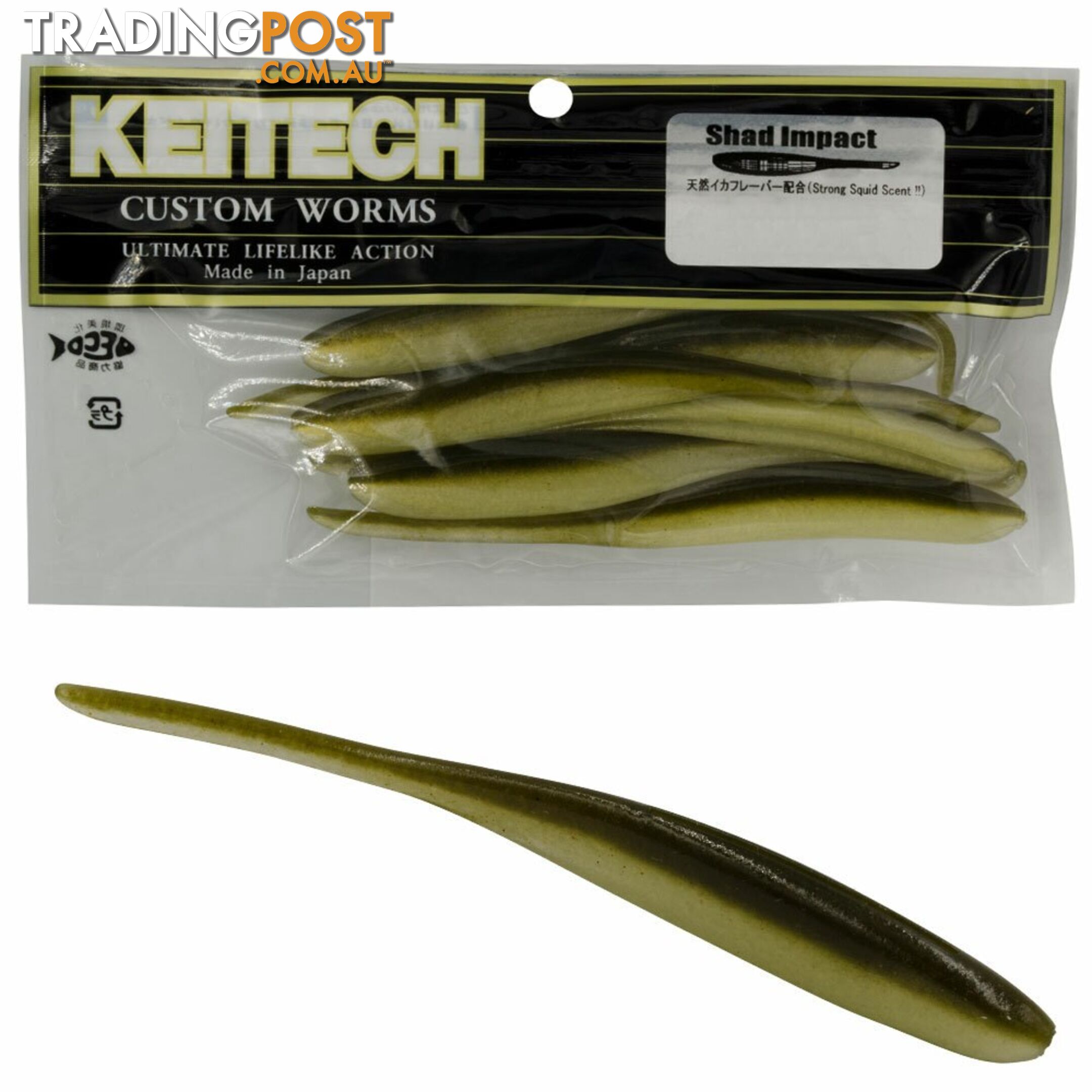 Keitech Shad Impact Lures - KEISHIMP - Keitech