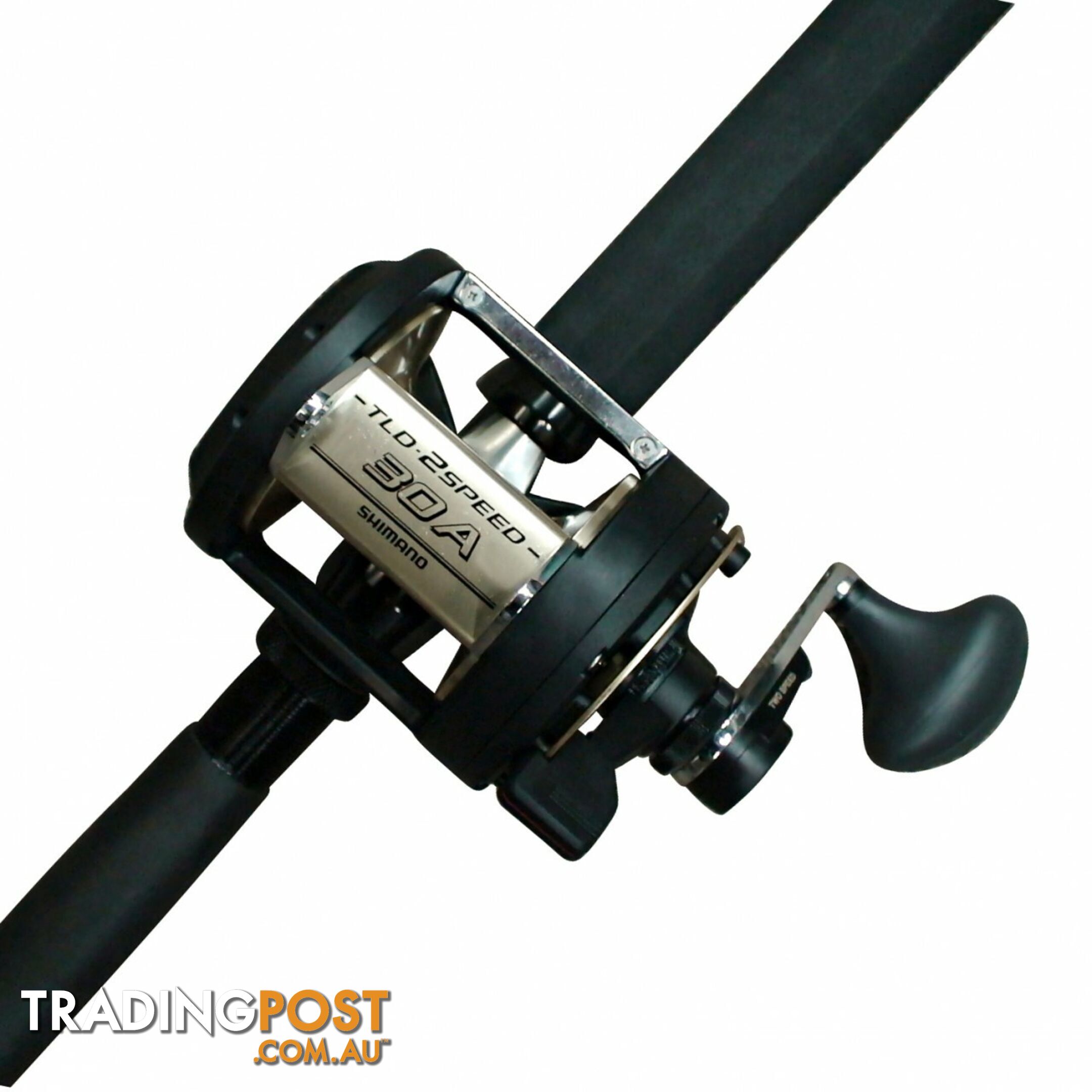 Shimano TLD 30 2 speed fishing reel with Backbone 15kg Fishing Rod - Game 30-1 - Shimano