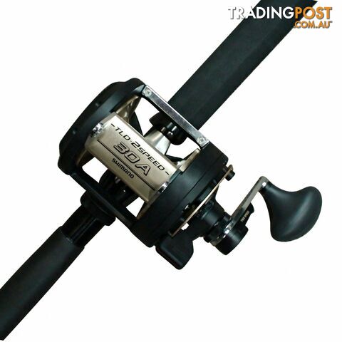 Shimano TLD 30 2 speed fishing reel with Backbone 15kg Fishing Rod - Game 30-1 - Shimano