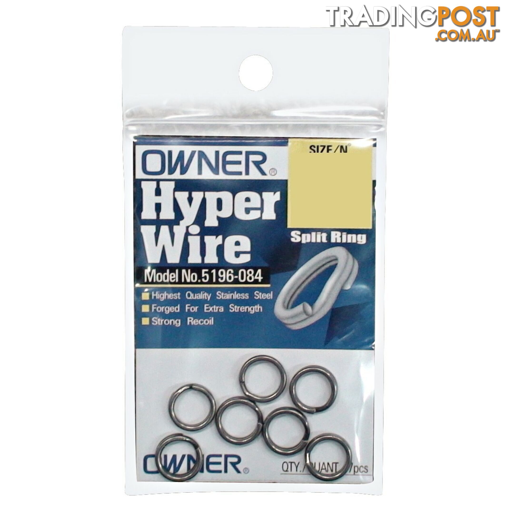 Owner Hyper Wire Split Rings Packet - Hyper Wire - Owner Hooks & Tackle