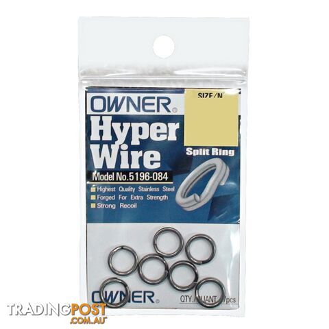 Owner Hyper Wire Split Rings Packet - Hyper Wire - Owner Hooks & Tackle