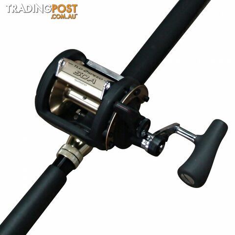 Shimano TLD 50 2 speed fishing reel with T-curve 24kg Rod - Game 50-2 - Shimano