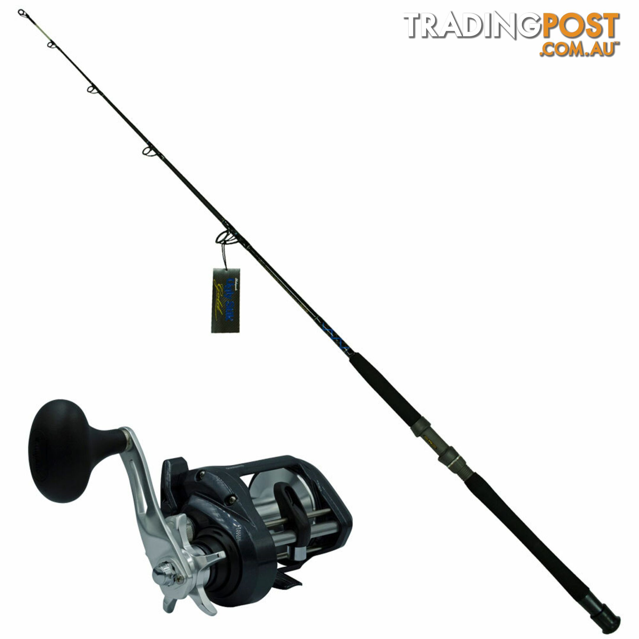 Overhead Offshore Boat Combo (Shimano Tekota 600A - 601XH Uglystik Gold) - Tekota-1 - Shimano