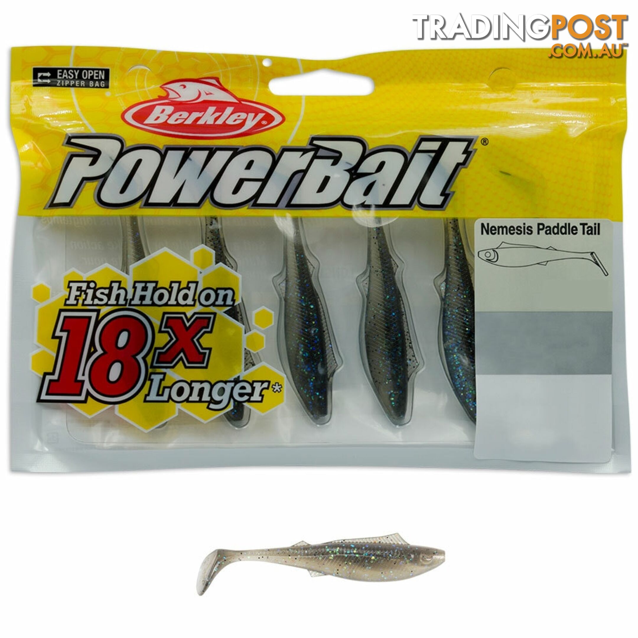 Berkley Powerbait Nemesis Paddle Tail Lures - PBNEMPT - Berkley