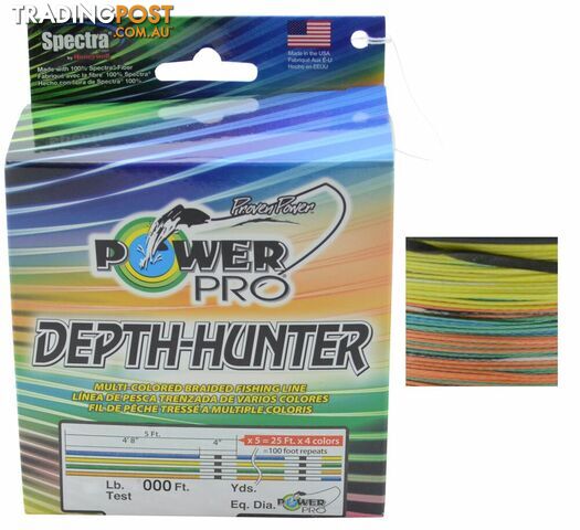 Power Pro Depth Hunter (Multi Colour Braid) - PPDH - Power Pro Braid
