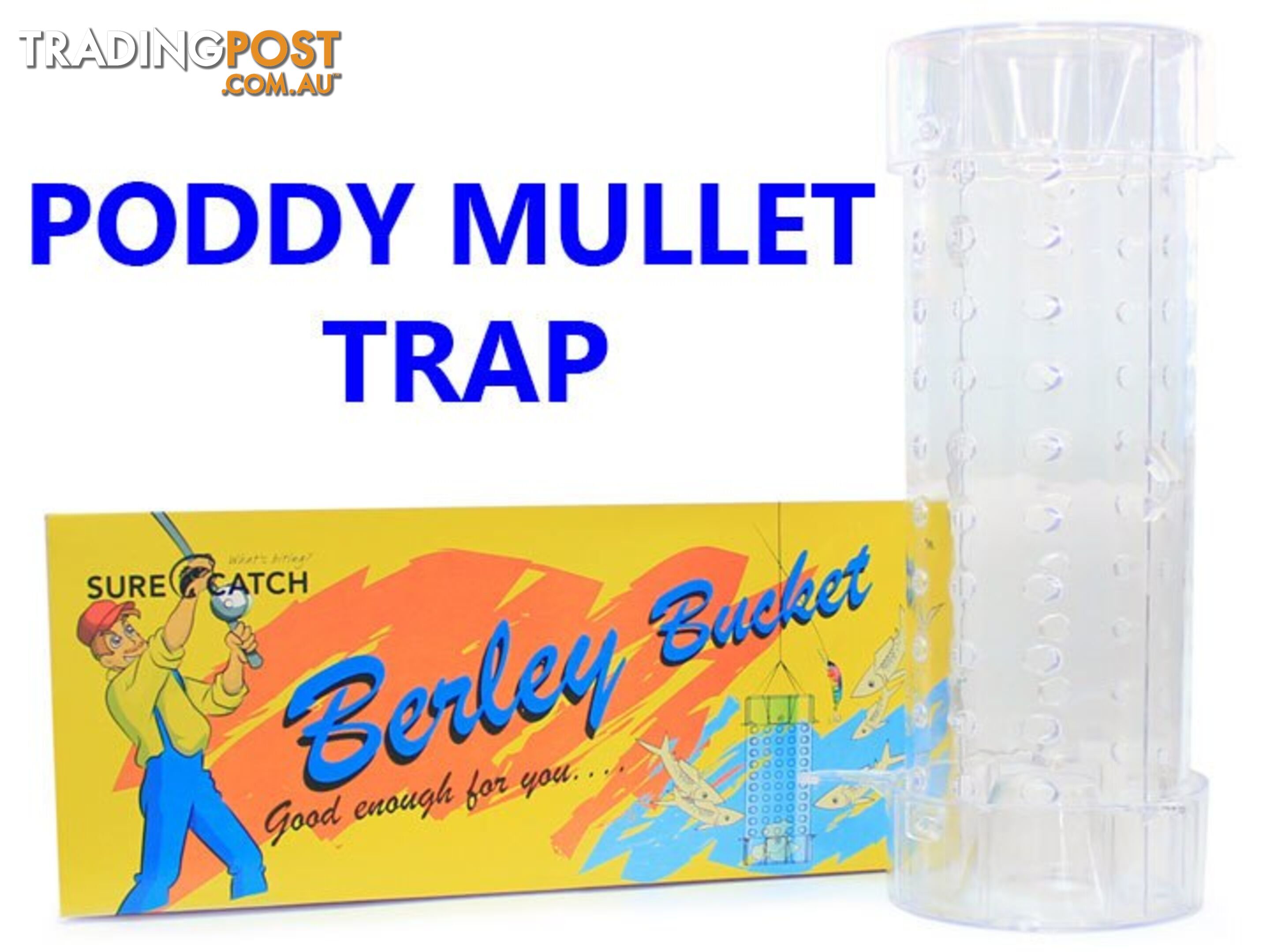 Surecatch Poddy Mullet Trap (Clear Plastic) - 309BC - Surecatch - 8887113010216