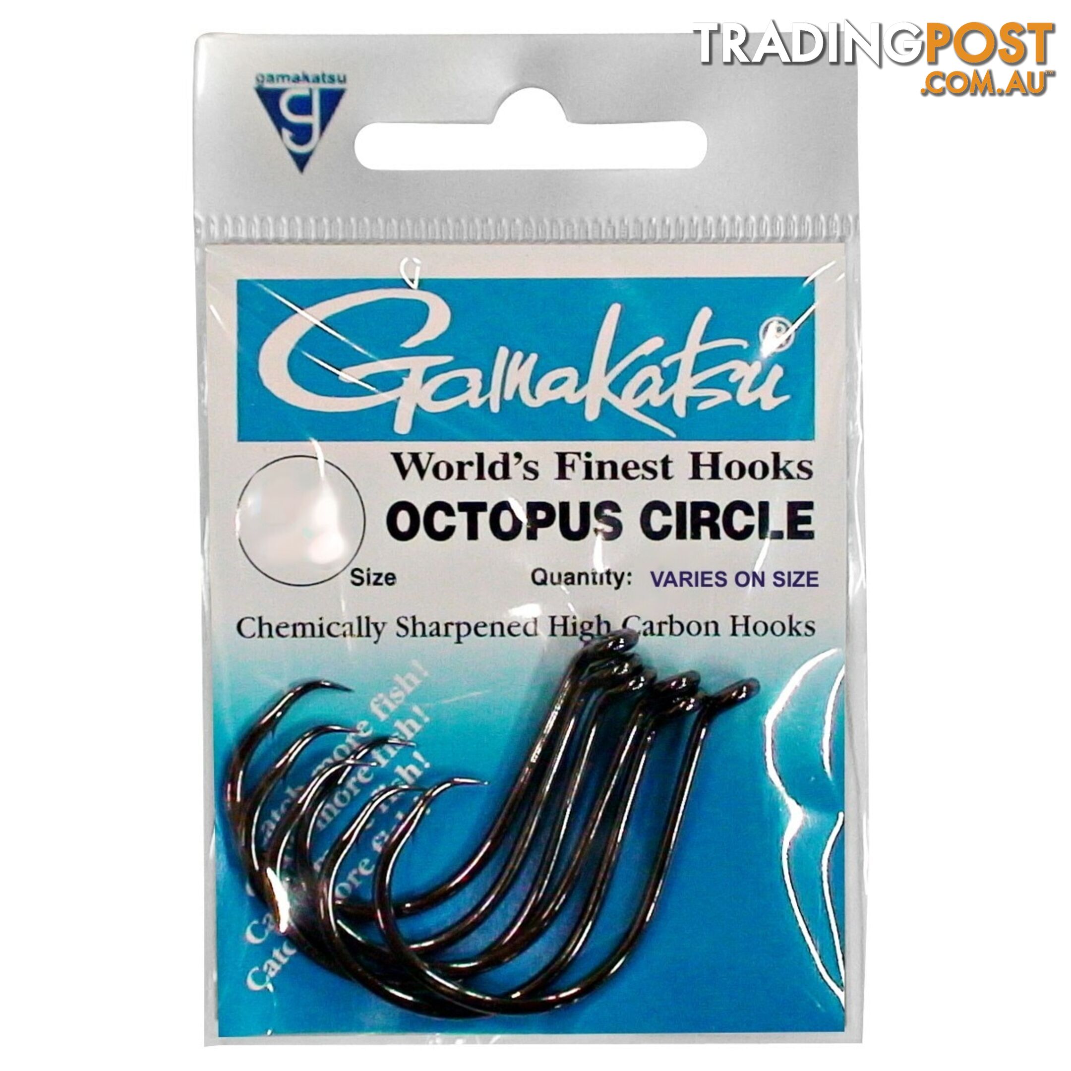 Pre Pack - Gamakatsu Octopus Circle Fishing Hooks - gam occ - Gamakatsu