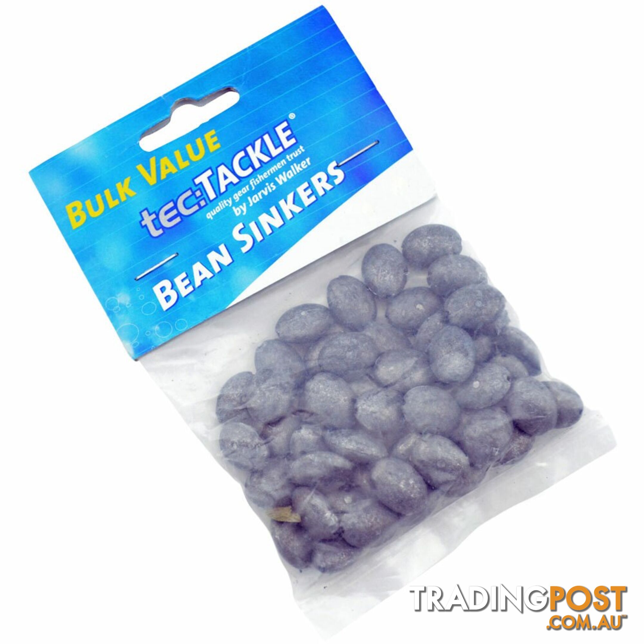 Bean Fishing Sinkers (Packet) - Bean-snk - Jarvis Walker