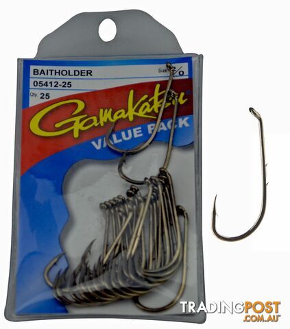 Gamakatsu Baitholder Fishing Hooks (25pc value pack) - Gam BH V25 - Gamakatsu