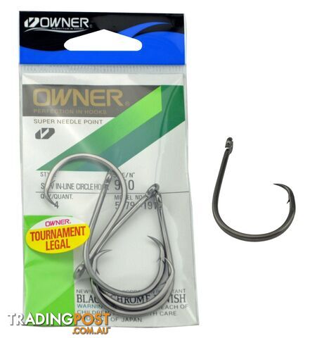 Owner SSW Inline Circle hooks (Model 5179) - 5179-121 - Owner Hooks & Tackle