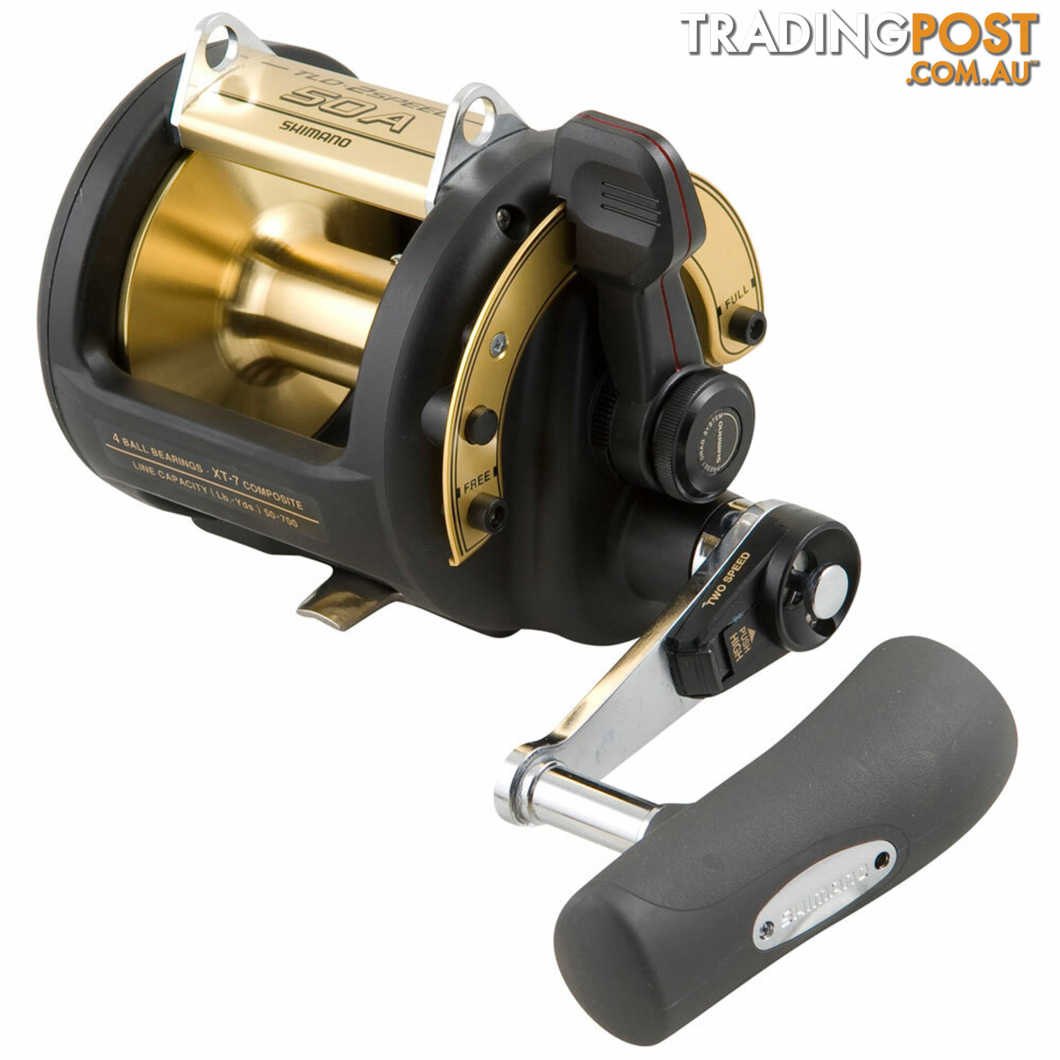 Shimano TLD 50 2 Speed Fishing Reel : TLD50A - TLD2SP50A - Shimano - 022255084581