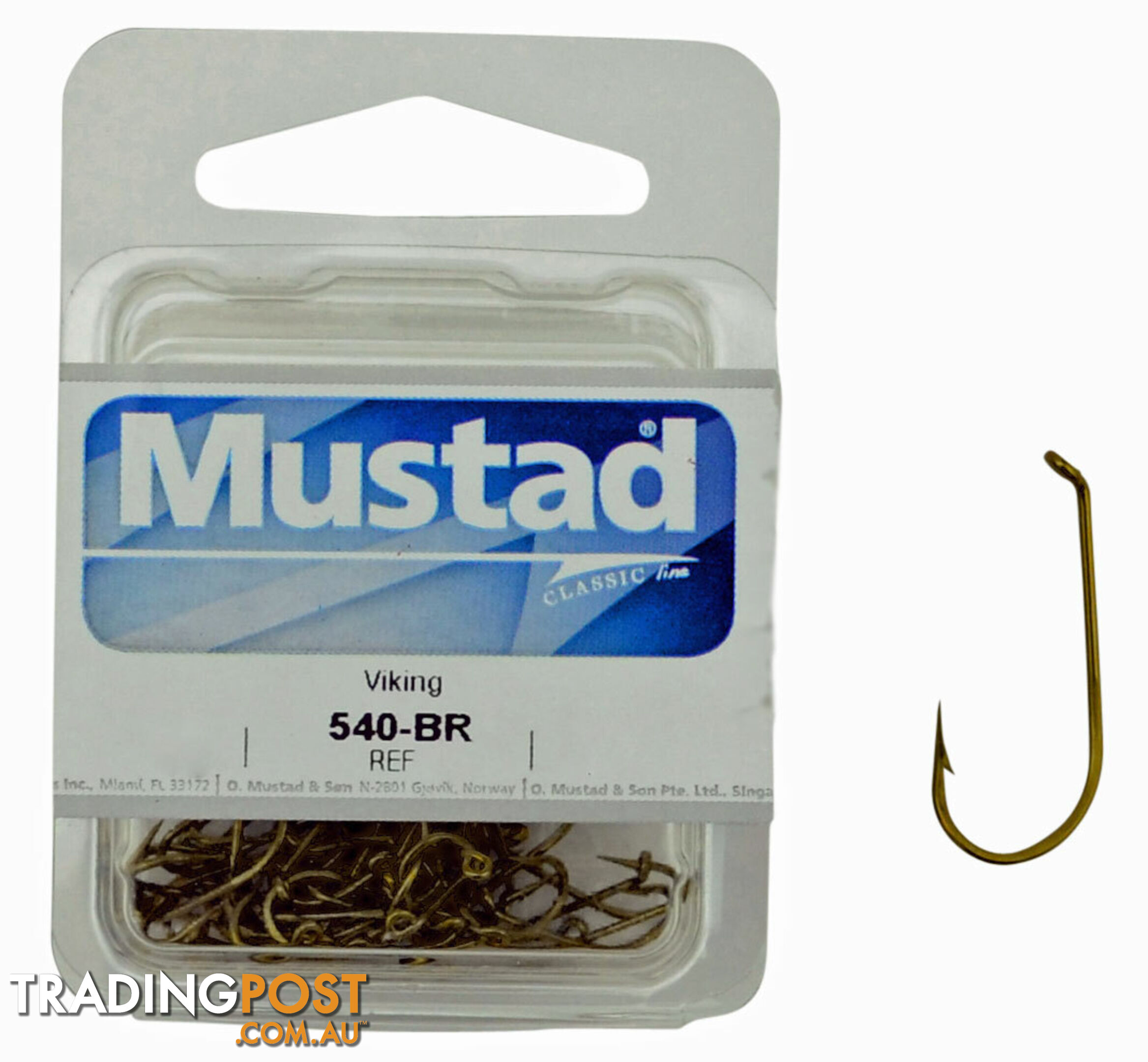 Mustad Viking 540 Model Fishing Hooks (Boxes) - M540 - Mustad Hooks