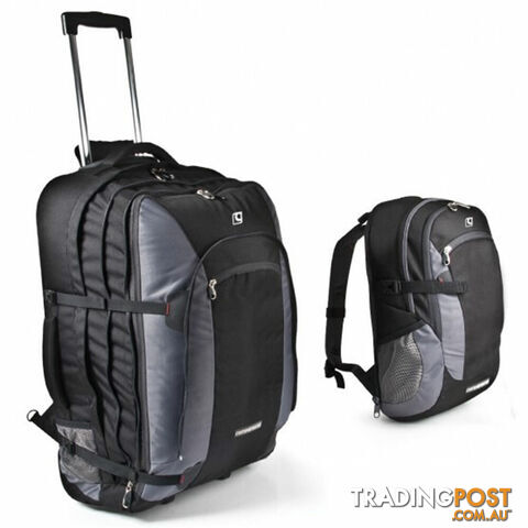 Companion TR90 Litre Trolley Bag With Detatchable 15L Day Pack | CLEARANCE - COMPTR90BK - Companion Brands - 9312652037602